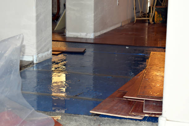 Professional Burst Pipe Cleanup technician working in Marshall, OK